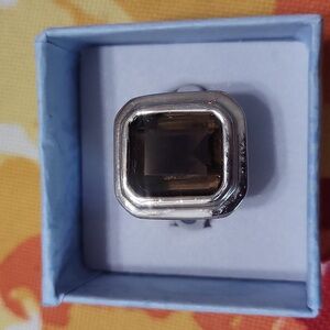 Ring with Smoky Quartz Gemstone